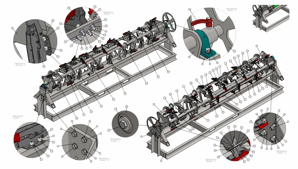 disegno tecnico per lavorazione progetto meccanico